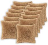 vidaXL - Kussensloop - 12 stuks - Taupe - 50 x 50 cm - Katoensatijn