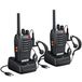 Proster Walkietalkie, oplaadbaar, professioneel, 16 kanalen, draadloze ontvanger, lange reikwijdte, met oorbellen en led-zaklamp