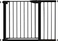 Traphekje IWMI Trading B.V. Traphekje Zonder Boren – 76 t/m 82 cm – incl. extensie 104 t/m 110 cm – Veiligheidshekje – Klembevestiging - Kinderhekje - Hondenhek - Zwart