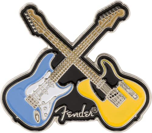 Zoundhouse Fender Crossed Guitars Enamel Pin, Multi-Color