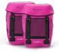 Sacoche de vélo porte-bagages arrière - 18 litres - Étanche - Rose - Réflecteurs