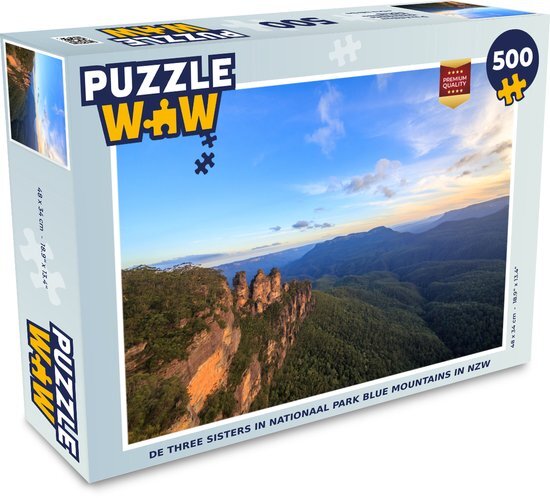 MuchoWow Puzzel De Three Sisters in Nationaal park Blue Mountains in NZW - Legpuzzel - Puzzel 500 stukjes