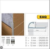 GENESIS Tegelstrip Aluminium Half Rond Mat Zilver 8 Mm