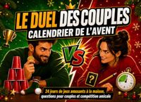 Le Duel des Couples Calendrier de l’Avent: 24 jours de jeux interactifs et de défis festifs pour rire ensemble et vivre une compétition amicale à Noël