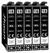 Epson 18XL cartouches d'encre, 5 cartouches noir, adapté pour Epson XP 322 et autres modèles.