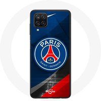 Maniacase Hoesje voor Samsung Galaxy A12 PSG Paris Saint Germain Logo
