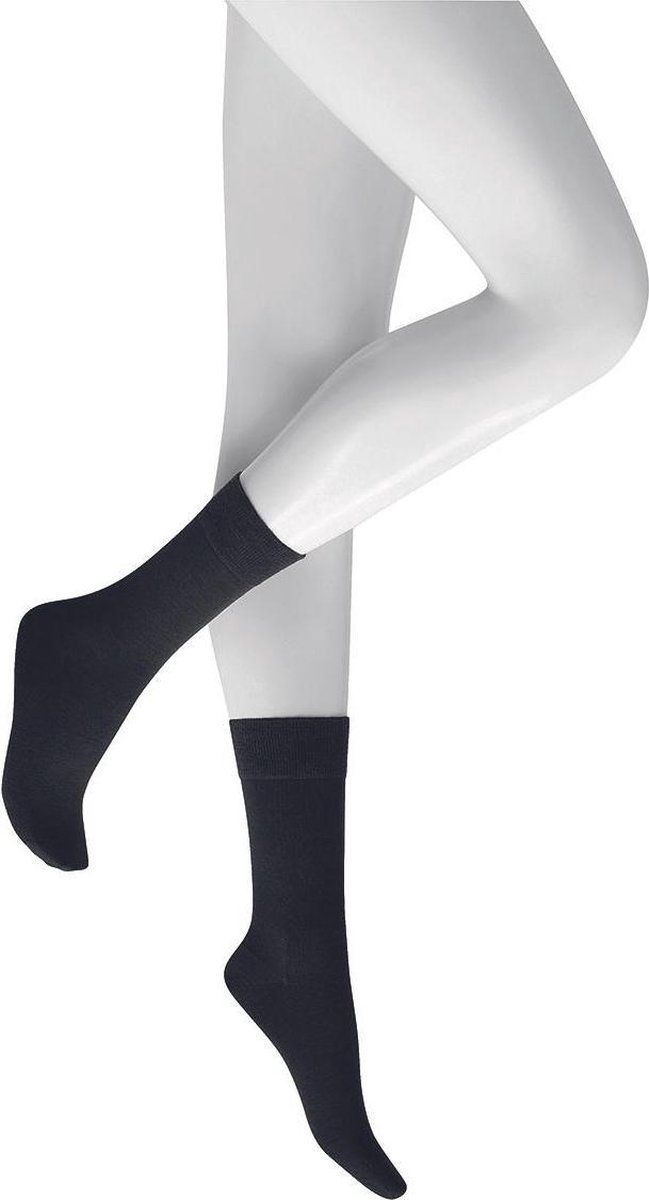 KUNERT Soft Wool Cotton Dames Sokken - Zwart - Maat 35-38