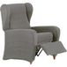 ECOMMERC3 Elastische stoelhoes van jacquard – oorfauteuil, grijs, verstelbaar, ademend en slijtvast, eenvoudig aan te brengen en te verwijderen, gevoerd design