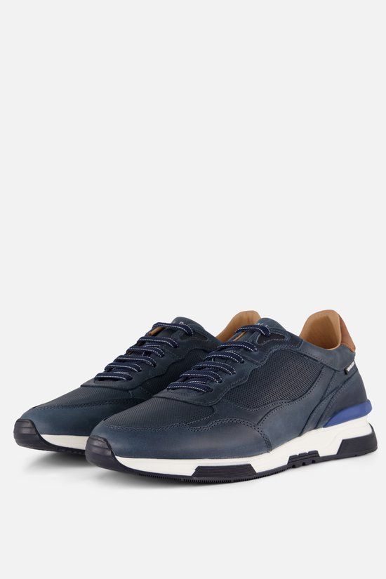 Van Lier Romeo Sneakers blauw Leer - Maat 45