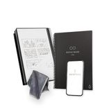 Rocketbook Core Herbruikbaar spiraalnotitieboek, 15 cm x 22,4 cm, zwart – gestippelde pagina's, app-connectiviteit, uitwisbaar, robuuste omslag, ideaal voor school, werk en creatieve projecten