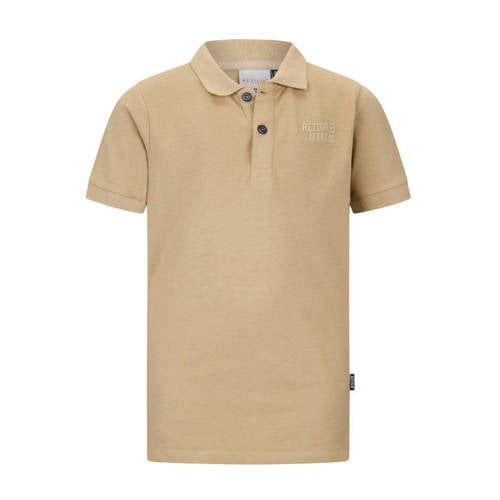 Retour Jeans polo zand Beige Jongens Katoen Polokraag Printopdruk - maat 158/164