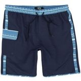 R.E.D. by EMP Zwembroek - Swim Shorts With Graphic Design - S tot XXL - voor Mannen - donkerblauw