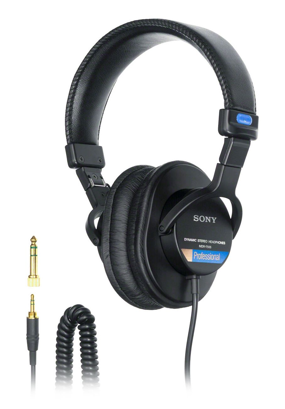 Sony MDR7506 - Professional Studio Headphones - Wired - Over-Ear - Black