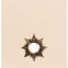 ORNAMI Miroir Soleil En Résine Doré 13cm