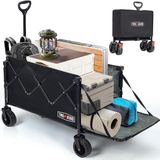 Merkloos / Sans marque Famanu Opvouwbare Wagon Cart - Heavy Duty - All-Terrain Wielen - Outdoor Camping Sport Tuin Strand - 300 lbs