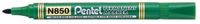 Pentel permanente marker N850-D, groen 12 stuks