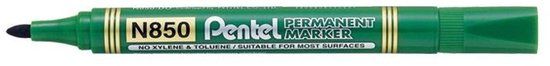 Pentel permanente marker N850-D, groen 12 stuks