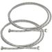 KOTARBAU® 2 Pièces - Tuyau de raccordement flexible 1/2" x 1/2" - Tuyau de robinet flexible 250 cm - Tuyau de raccordement sanitaire - Tuyau de connexion flexible - Tuyau de raccordement de robinetterie - avec tresse en acier inoxydable