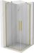 Mexen Velar Duo douchecabine schuifdeur 90 x 90, transparant, goud geborsteld