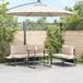 VidaXL Tuinstafel bruin 100 x 55 x 70 cm hout
