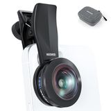 NEEWER Fisheye VR-objectief 14 mm, 170 °, met 17 mm schroefdraad, panorama-visoogweergave voor streaming, landschappen, outdoor, architectuur, compatibel met iPhone 16 Pro Max Android S25 Ultra, LS-77