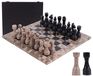 Jeu d'échecs en marbre, 15 pouces, 32 pièces, avec 2 reines supplémentaires