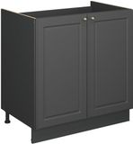 Vicco Fame-Line Wastafelkast – 80 cm zonder werkblad Anthrazit-Gold Landhaus