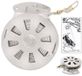 12 BonQ Yoyo Reel Flat Trigger - RVS - Automatische Vishengel - Doos 12 Stuks