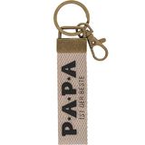GRUSS & CO Sleutelhanger canvas motief papa