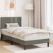 vidaXL Bedframe met hoofdeinde, lichtgrijs, 100 x 200 cm, cordoerstof