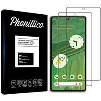 Phonillico® Gehard glas voor Google Pixel 7 [Pack 2] Screenprotector van glasfilm
