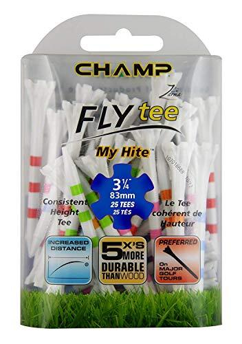 Champ Champ Fly Tee My Hite 3-1/4" 25Count, Gestreepte Gemengde Kleuren, Gemengde Gestreepte Kleuren, 3 1/4"