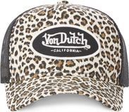 Pet Vondutch Beige Trucker Snapback Cap LEOPARD
