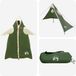 vidaXL 2-in-1 Regen Poncho met Kap 262 x 126 x 130 cm Groen