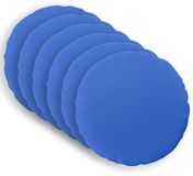 vidaXL - Kussensloop - 6 stuks - Koninklijk Blauw - Ø 40 cm - Polyester