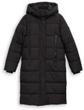 Tom Tailor - Pufferjas met afneembare capuchon - Maat L - deep black
