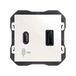 SIMON - Set met twee USB-laders type A+C voor inbouw, wit, Simon 270-serie, 3,1 A, snel opladen, eenvoudig te installeren, inclusief frame, deksel en mechanisme, witte dubbele oplader