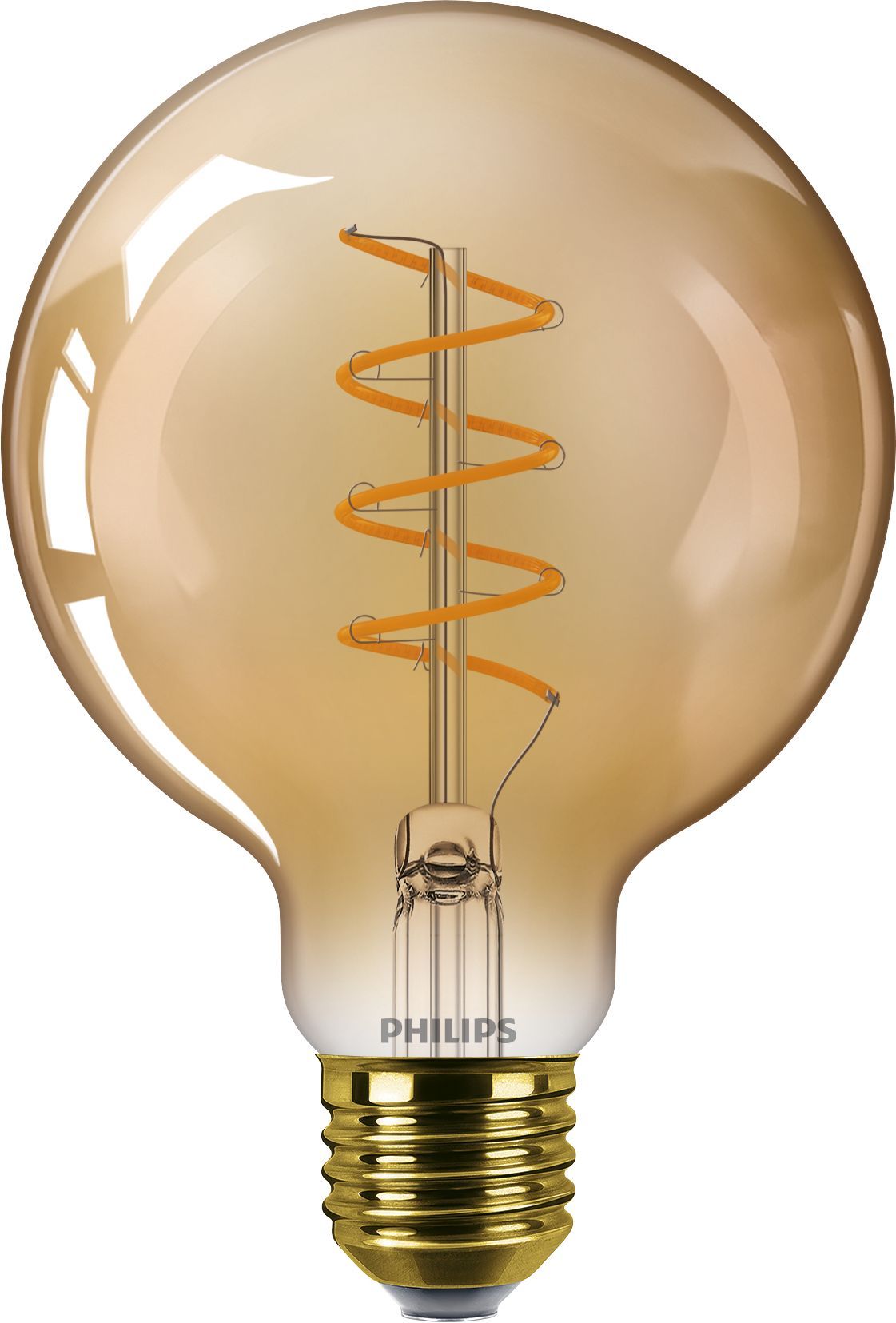 Philips LED Globe G95 - E27 - Amber - 5.5W (40W Equivalent) - Dimmable