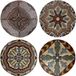 DKD Home Decor Placemat Kurk Dolomite Tegel Bruin (20 x 20 x 1 cm) (20 x 20 x 0,7 cm) (4 Stuks)