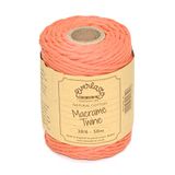 50M Everlasto 50M Spoelen - Single Twist Zacht Katoen Gekleurd Macrame Craft Twine 38/6 (ongeveer 4 mm) (Oranje)