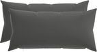 vidaXL - Taie d'oreiller - 2 pièces - HEERLEN - Anthracite - 40 x 80 cm - Polyester