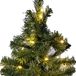 Ideas4seasons Lichtslinger/lichtsnoer LED licht - 2x - 2 meter/20 lampjes - warm wit
