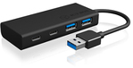 ICY BOX IB-HUB1426-U3 USB 3.2 Gen 1 Hub - 4-poorts - Zwart