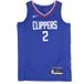 Loscli Rush Bleu Débardeur de basket-ball pour hommes Nba Dri Fit Swingman Jersey Icon Edition 22 No 2 Khawi Leonard