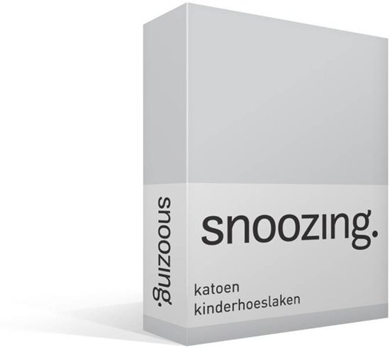 Snoozing katoen kinderhoeslaken - Ledikant (60x120 cm) - 100% katoen