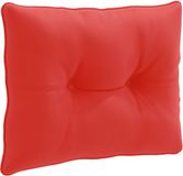 vidaXL Coussin de dossier PUTTEN 100% Polyester Rouge 60 x 40 x 10 cm