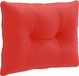 vidaXL Coussin de dossier PUTTEN 100% Polyester Rouge 60 x 40 x 10 cm