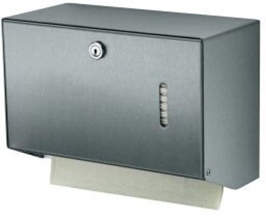 - Handdoekdispenser aluminium klein voor Wandmontage van MediQoline