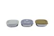 Béaba Snackbox Adventure - RVS Bewaarbakjes met Siliconen Deksel - 250 ml - 3 Stuks - Geel / Groen / Blauw