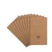 Clairefontaine 103586C - Pakket 10 Genaaide Notitieboekjes Flying Spirit - 48 Gelinieerde Pag. Ivoorpapier 90g - 7,5x12 cm - Bruin Kraft Antraciet - 5 assorti designs